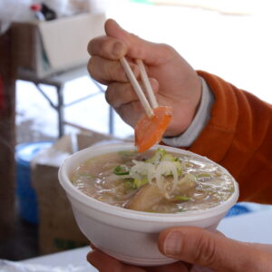 豚汁の振る舞い