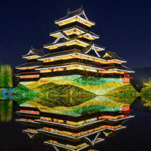 松本城プロジェクションマッピング