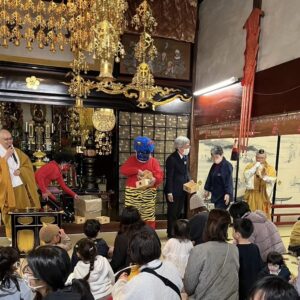 郷福寺　子ども豆まき